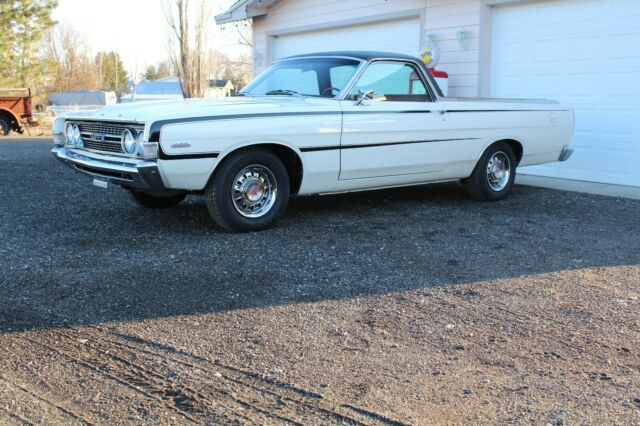 1968 White Ford Ranchero Standard Cab Pickup