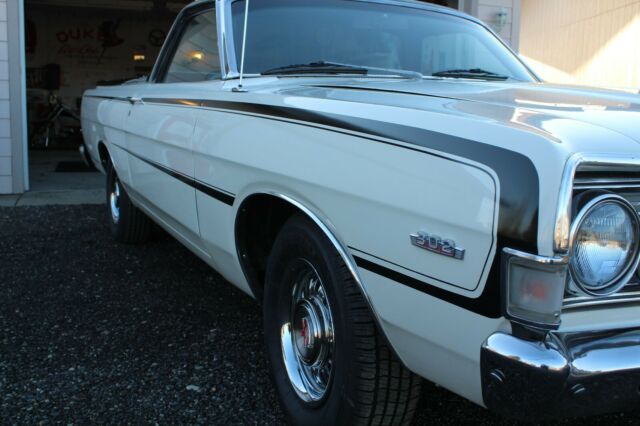 1968 White Ford Ranchero Standard Cab Pickup