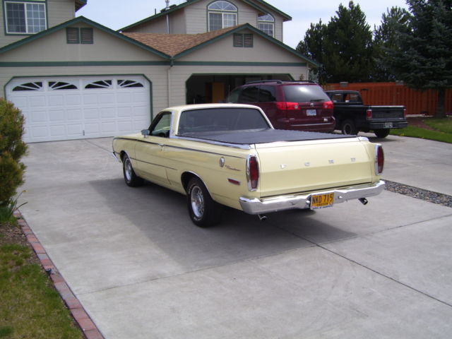 1968 Yellow Ford Ranchero PICKUP