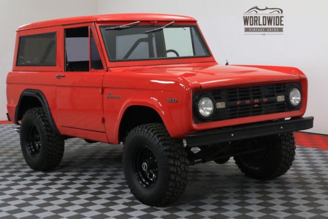 1968 Red Ford Bronco