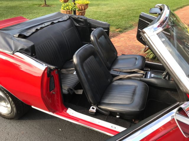 1968 Red Chevrolet Camaro Convertible