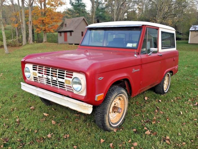 1968 Red Ford Bronco SUV