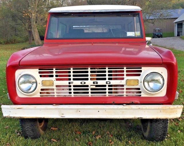 1968 Red Ford Bronco SUV