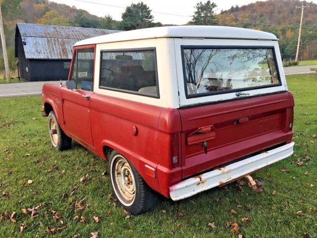 1968 Red Ford Bronco SUV