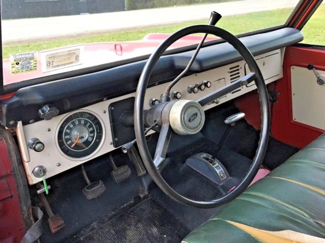 1968 Red Ford Bronco SUV