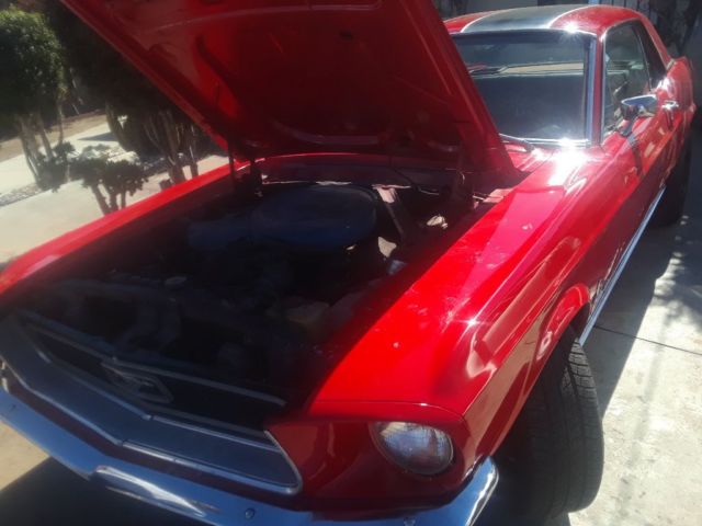 1968 Red Ford Mustang Coupe