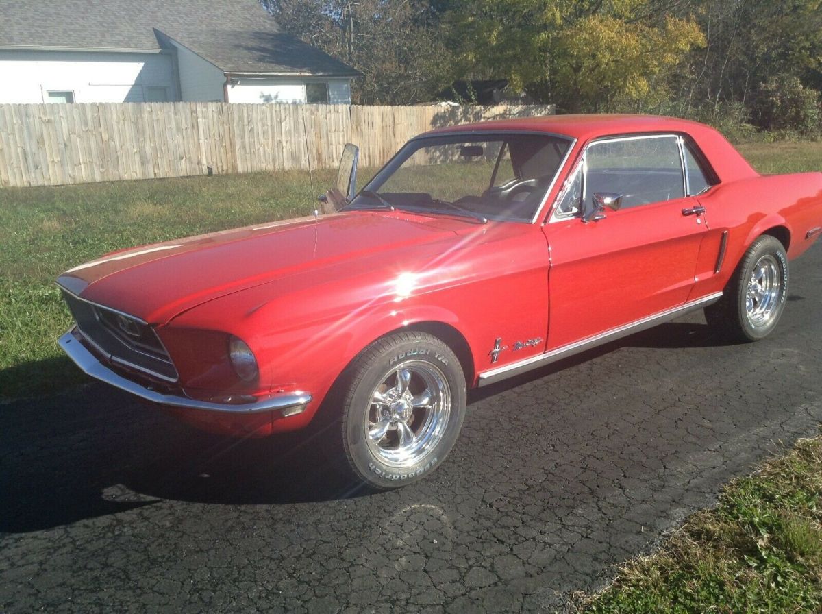 1968 Red Ford Mustang Coupe