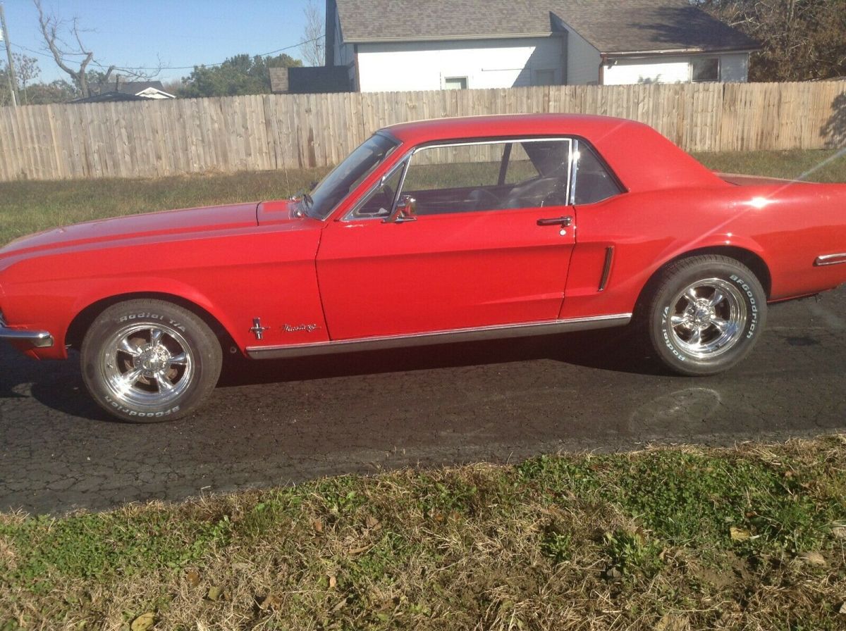 1968 Red Ford Mustang Coupe