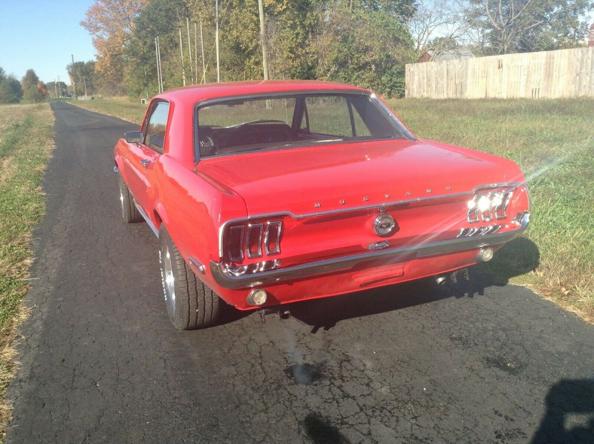 1968 Red Ford Mustang Coupe