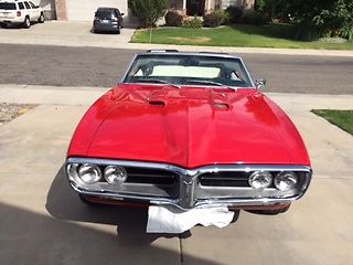 1968 Red Pontiac Firebird Convertible