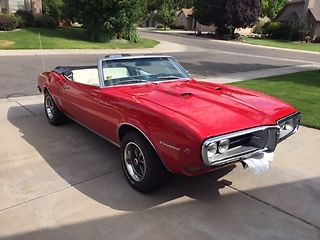 1968 Red Pontiac Firebird Convertible