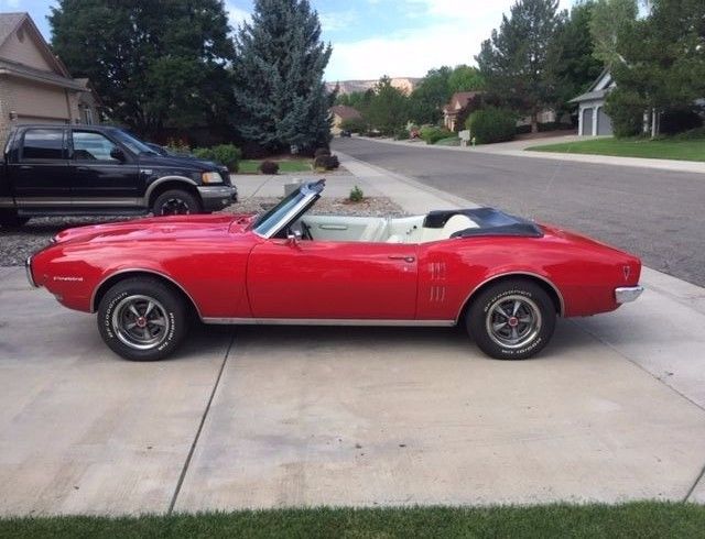 1968 Red Pontiac Firebird Convertible