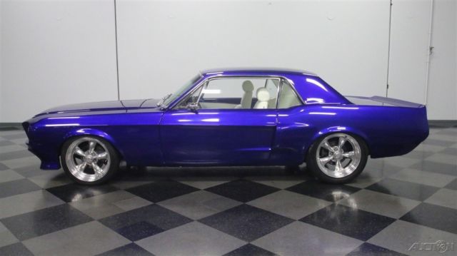 1968 Blue Ford Mustang