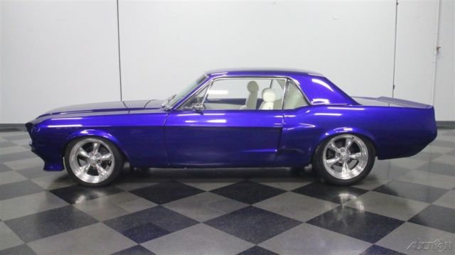 1968 Blue Ford Mustang