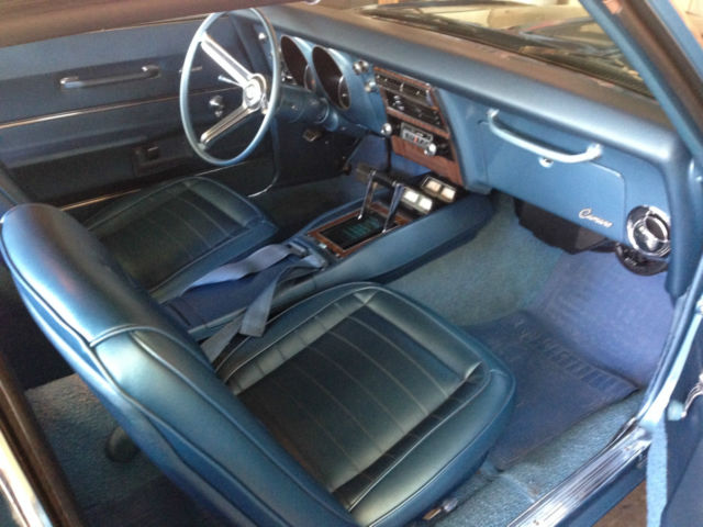1968 Blue Chevrolet Camaro