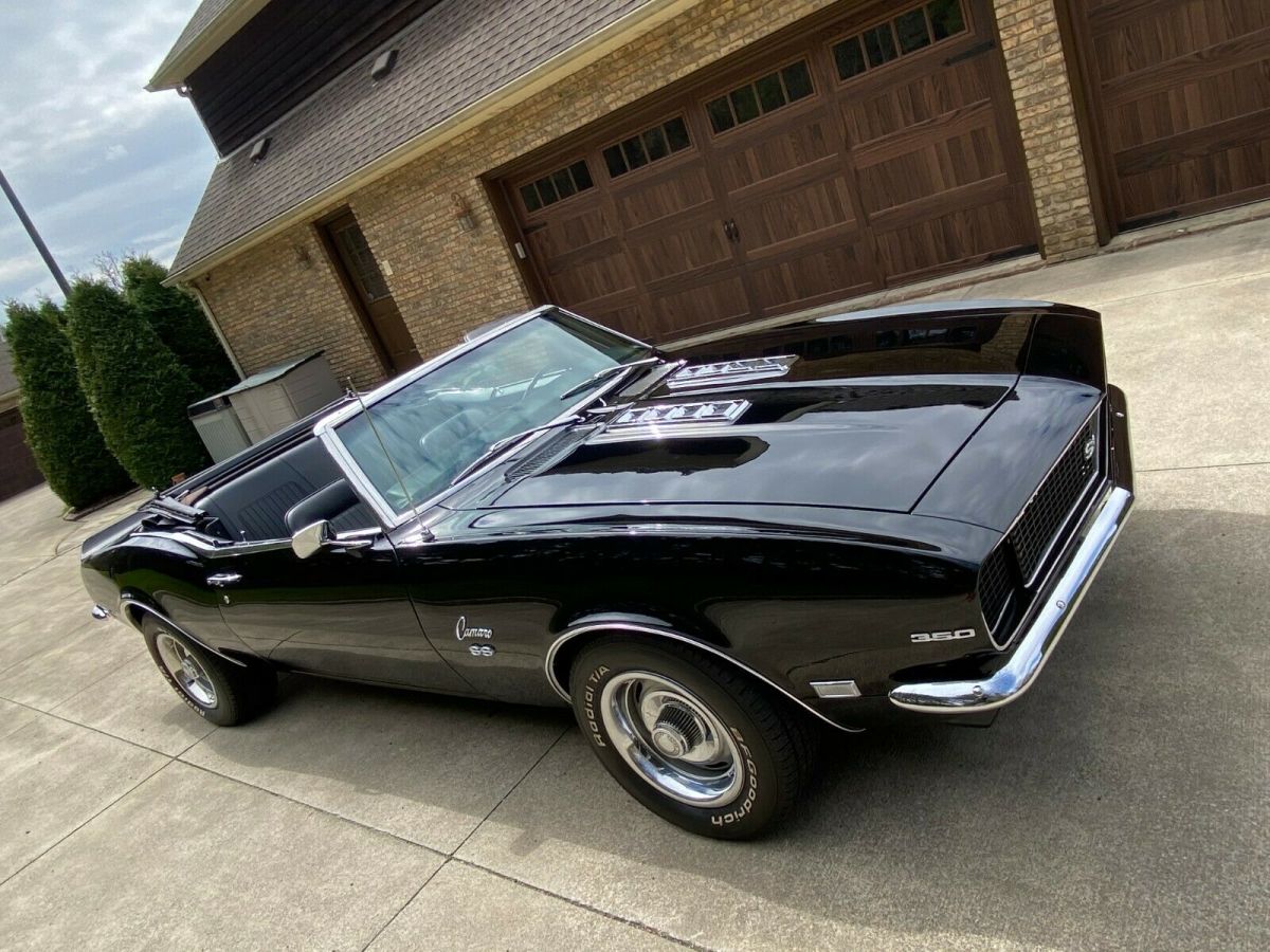1968 Black Chevrolet Camaro Convertible