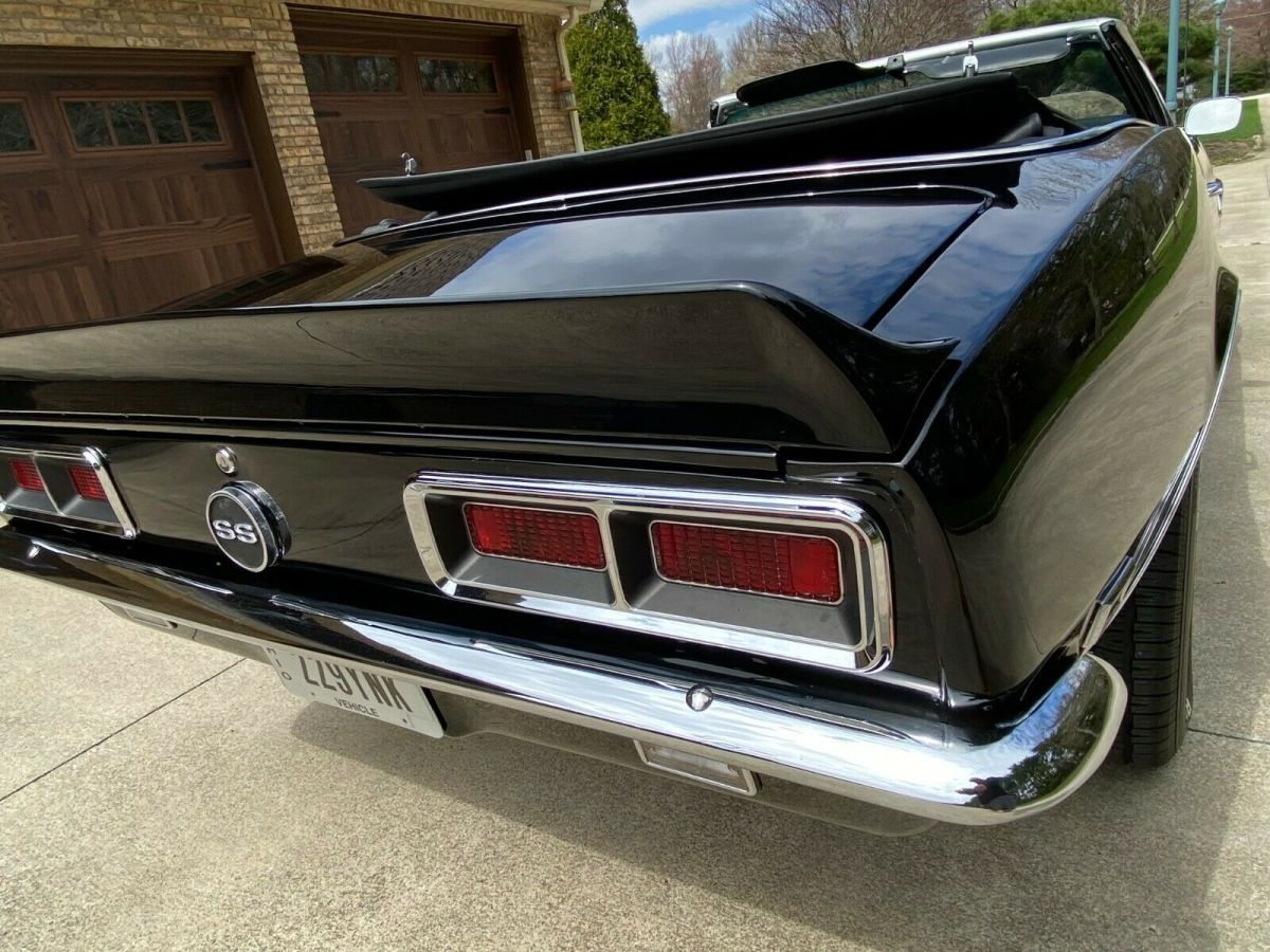 1968 Black Chevrolet Camaro Convertible