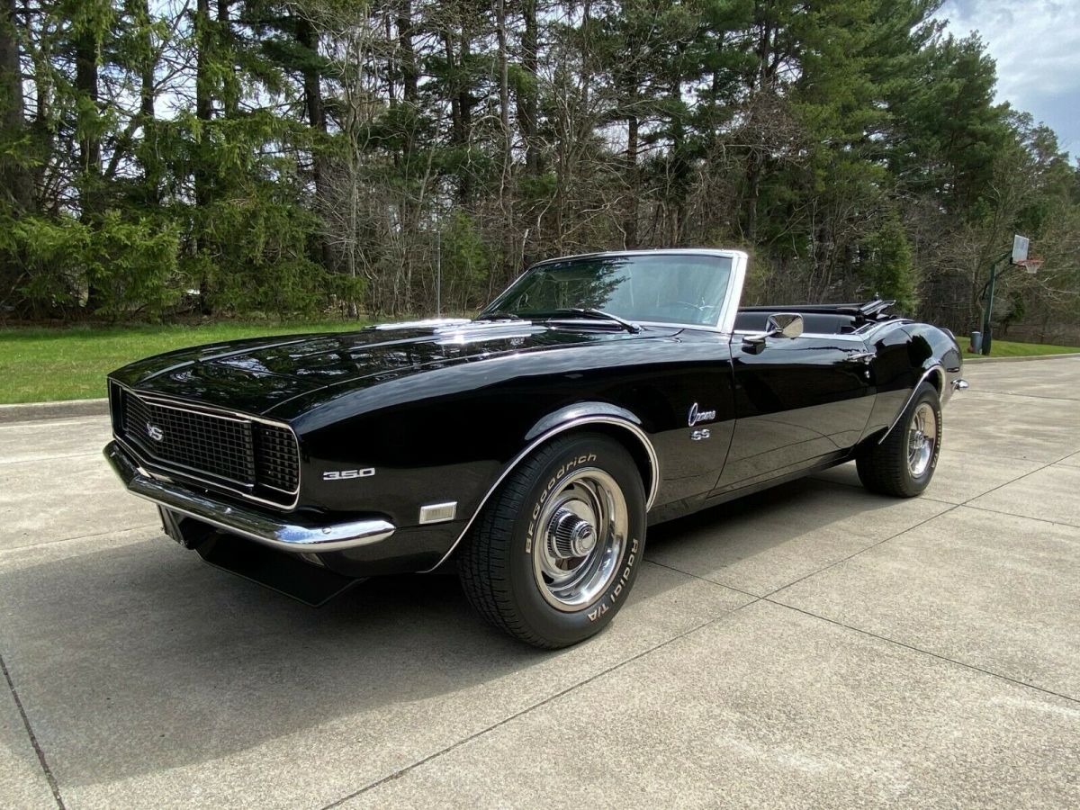 1968 Black Chevrolet Camaro Convertible
