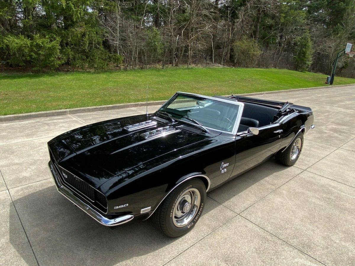 1968 Black Chevrolet Camaro Convertible