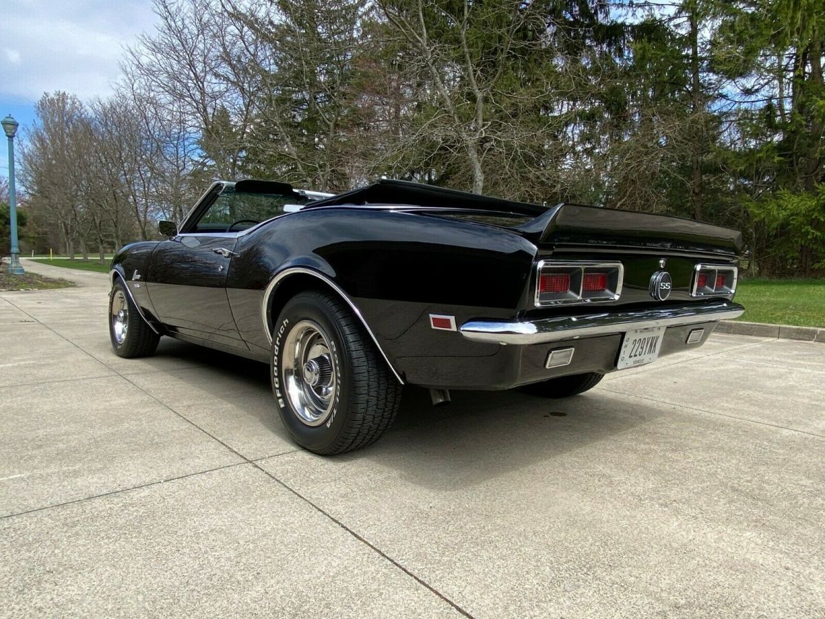 1968 Black Chevrolet Camaro Convertible