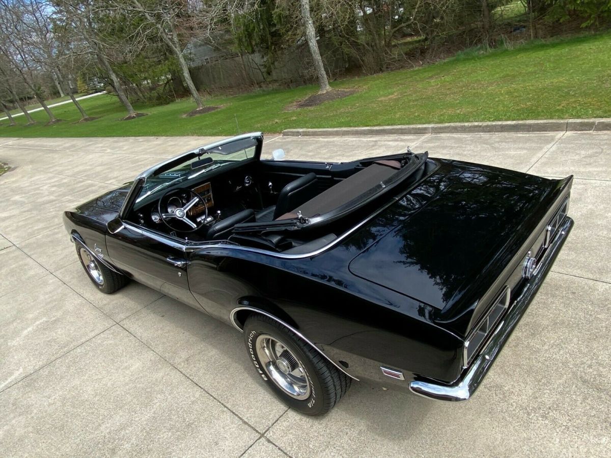 1968 Black Chevrolet Camaro Convertible