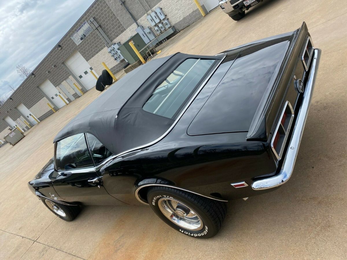 1968 Black Chevrolet Camaro Convertible