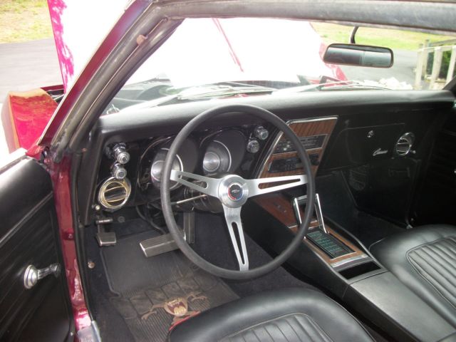 1968 Burgundy Chevrolet Camaro
