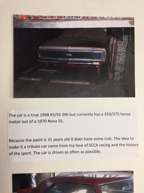 1968 Matador Red Chevrolet Camaro Coupe