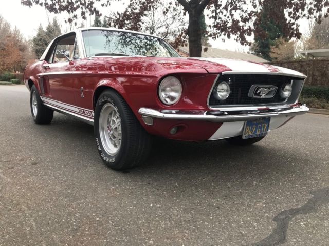 1968 Red Ford Mustang Hardtop