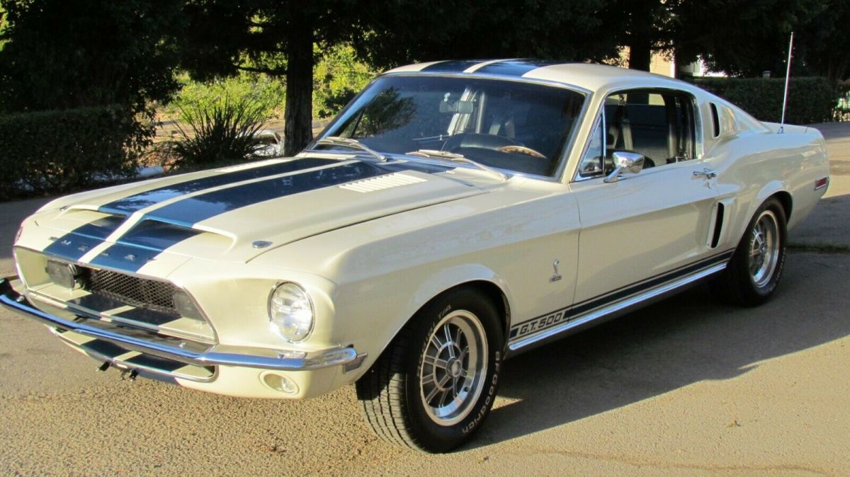 1968 Wimbledon White Ford Mustang Fastback