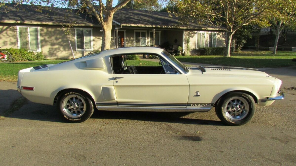 1968 Wimbledon White Ford Mustang Fastback