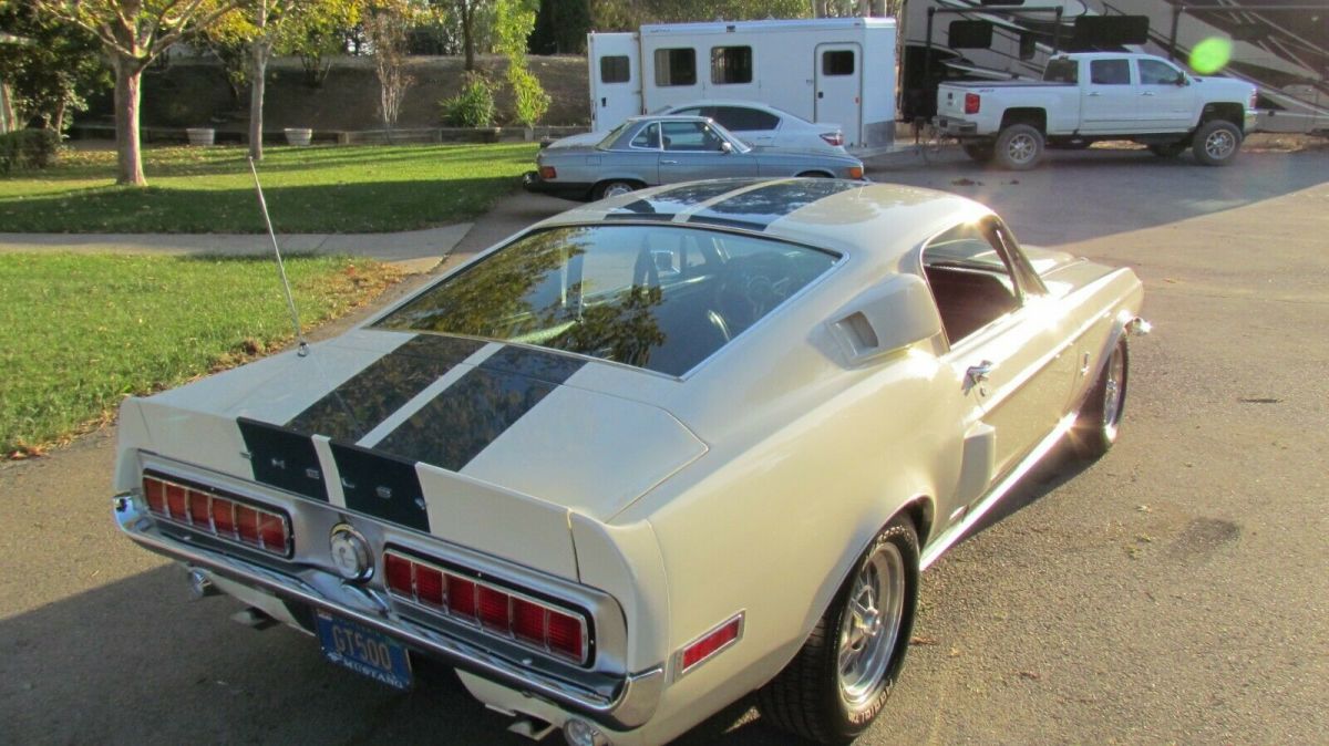 1968 Wimbledon White Ford Mustang Fastback