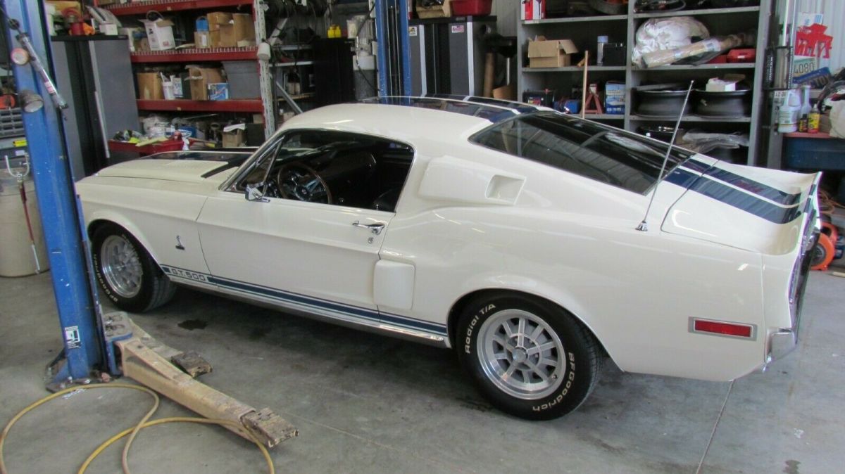 1968 Wimbledon White Ford Mustang Fastback