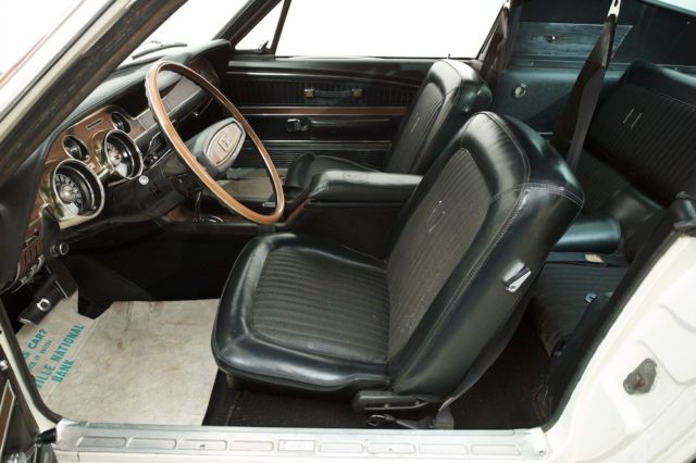 1968 Wimbledon White Ford Shelby Fastback Coupe