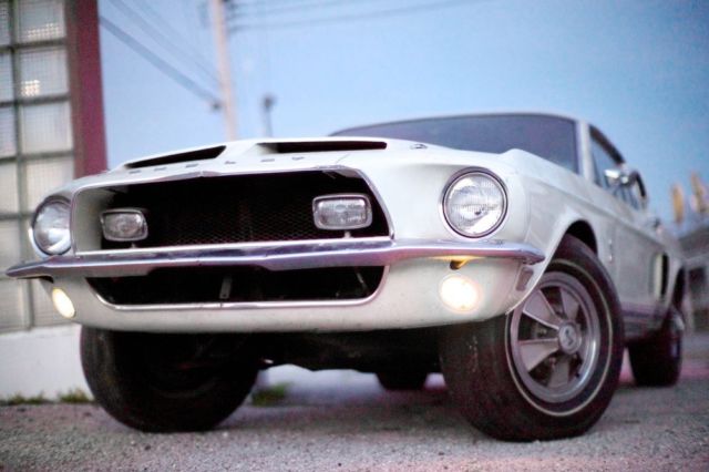 1968 Wimbledon White Ford Shelby Fastback Coupe