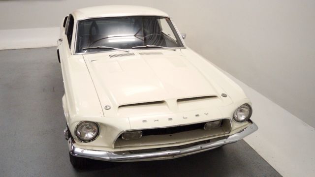 1968 Wimbledon White Ford Shelby Fastback Coupe