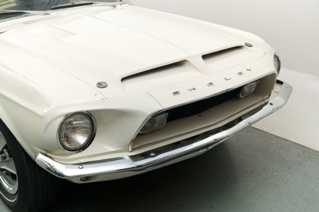 1968 Wimbledon White Ford Shelby Fastback Coupe