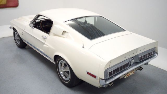 1968 Wimbledon White Ford Shelby Fastback Coupe