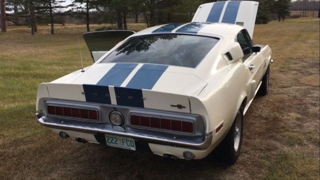 1968 Wimbelton White Ford Mustang Fastback