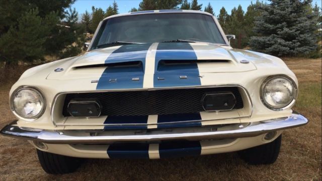 1968 Wimbelton White Ford Mustang Fastback