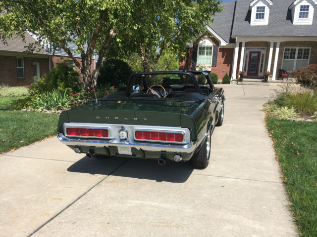 1968 Green Ford Mustang Convertible