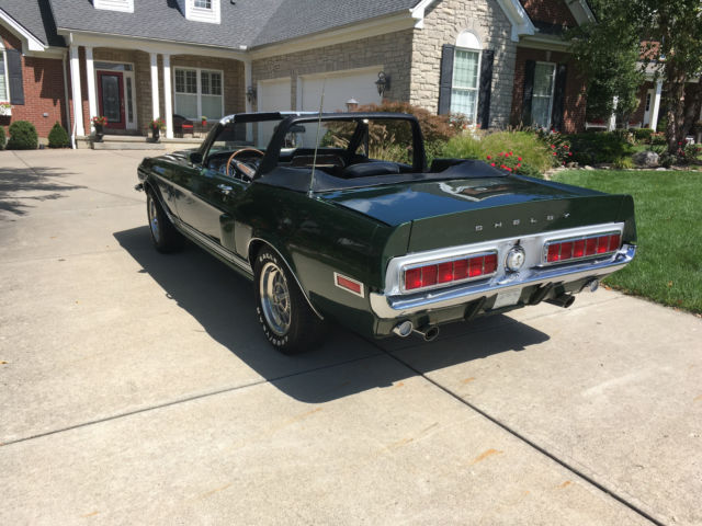 1968 Green Ford Mustang Convertible