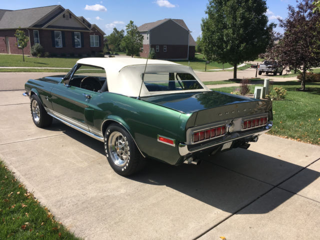 1968 Green Ford Mustang Convertible