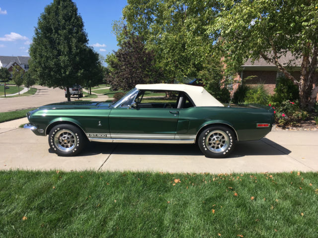 1968 Green Ford Mustang Convertible