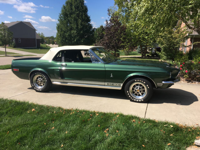 1968 Green Ford Mustang Convertible