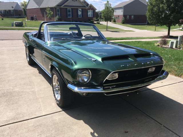1968 Green Ford Mustang Convertible