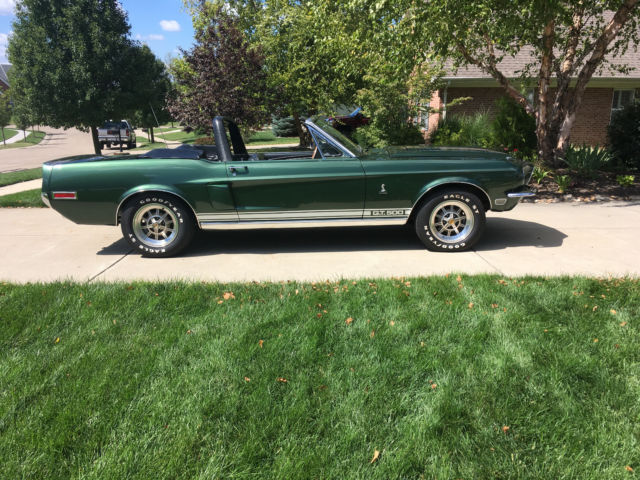 1968 Green Ford Mustang Convertible