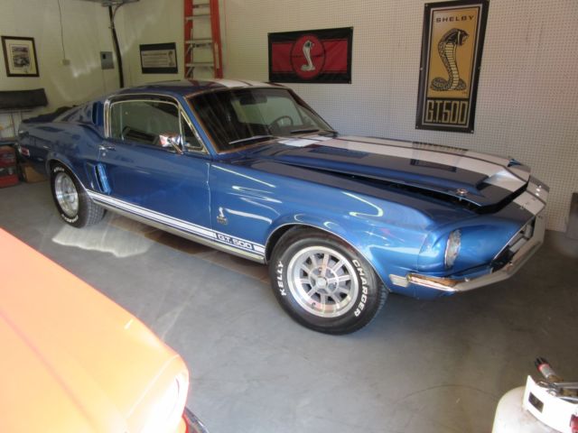 1968 Blue Ford Mustang Fastback