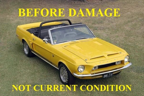 1968 Yellow Ford Mustang Convertible