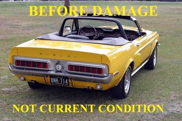 1968 Yellow Ford Mustang Convertible